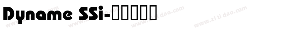 Dyname SSi字体转换